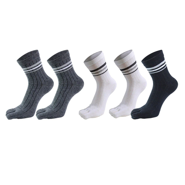 5 Pairs man short five finger socks
