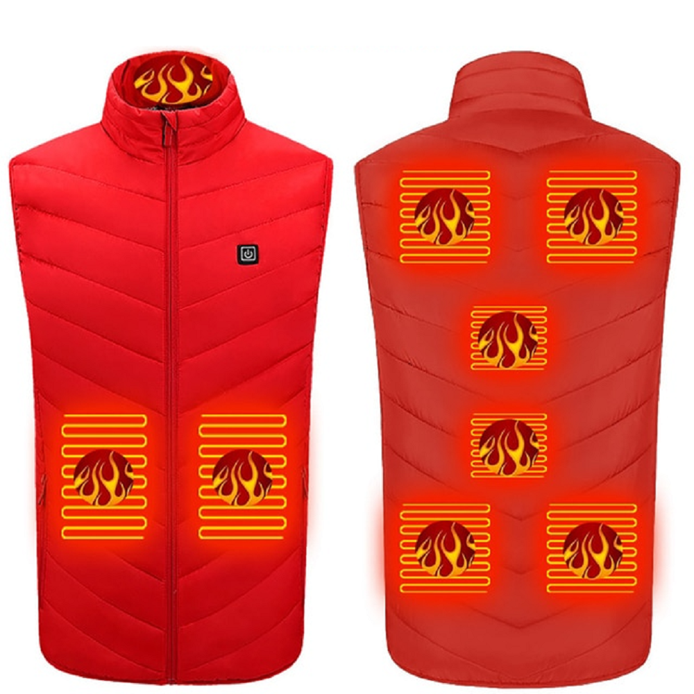 Men's and women's 11-zone smart vest electric heating jacket
