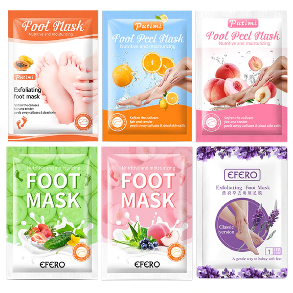 6packs exfoliating foot mask iciCosmetic™