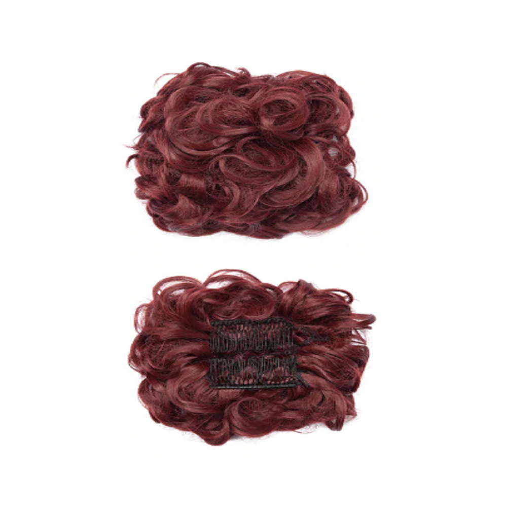 Comb Clip Curly Hair Extension Synthetic Bun