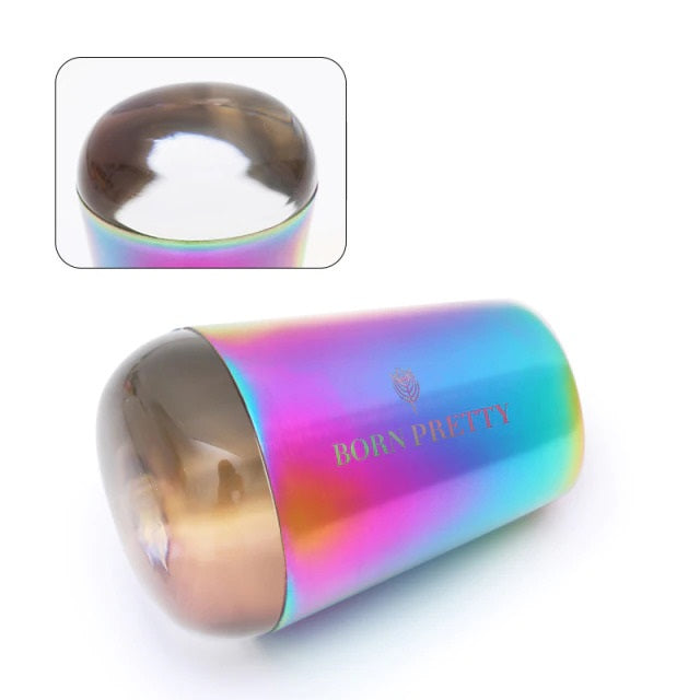 Rainbow Holographic Transparent Nail Stamper