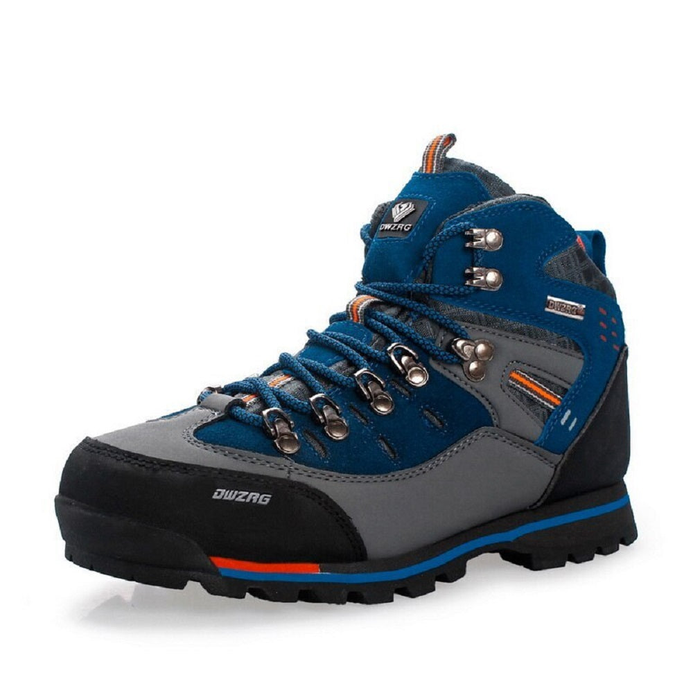 Men's Waterproof Leather mid Hiking Boots Non-Slip Lightweight Snow Boots