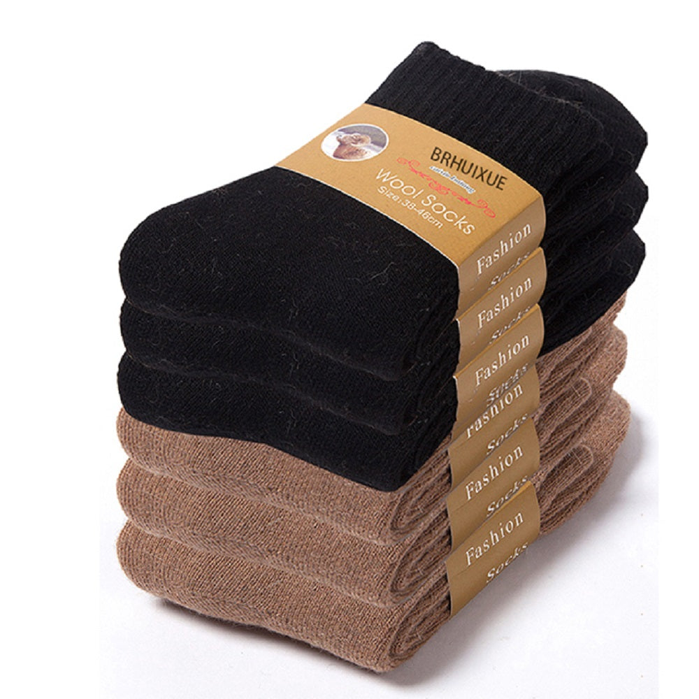 6 Pairs Winter thicker warm Wool Socks