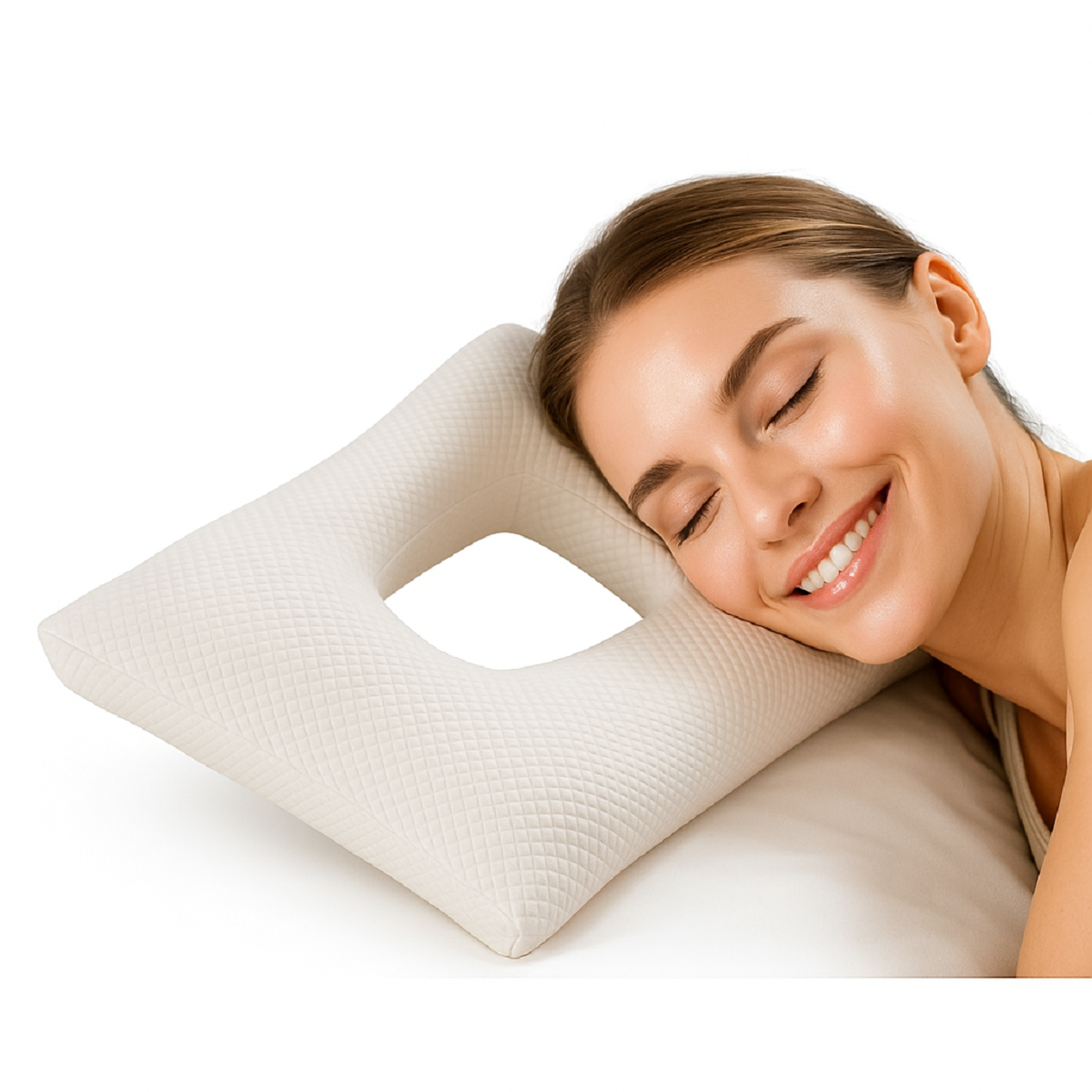 Ear Protection ear piercing Pillow – Side Sleeping Cushion with Ear Hole