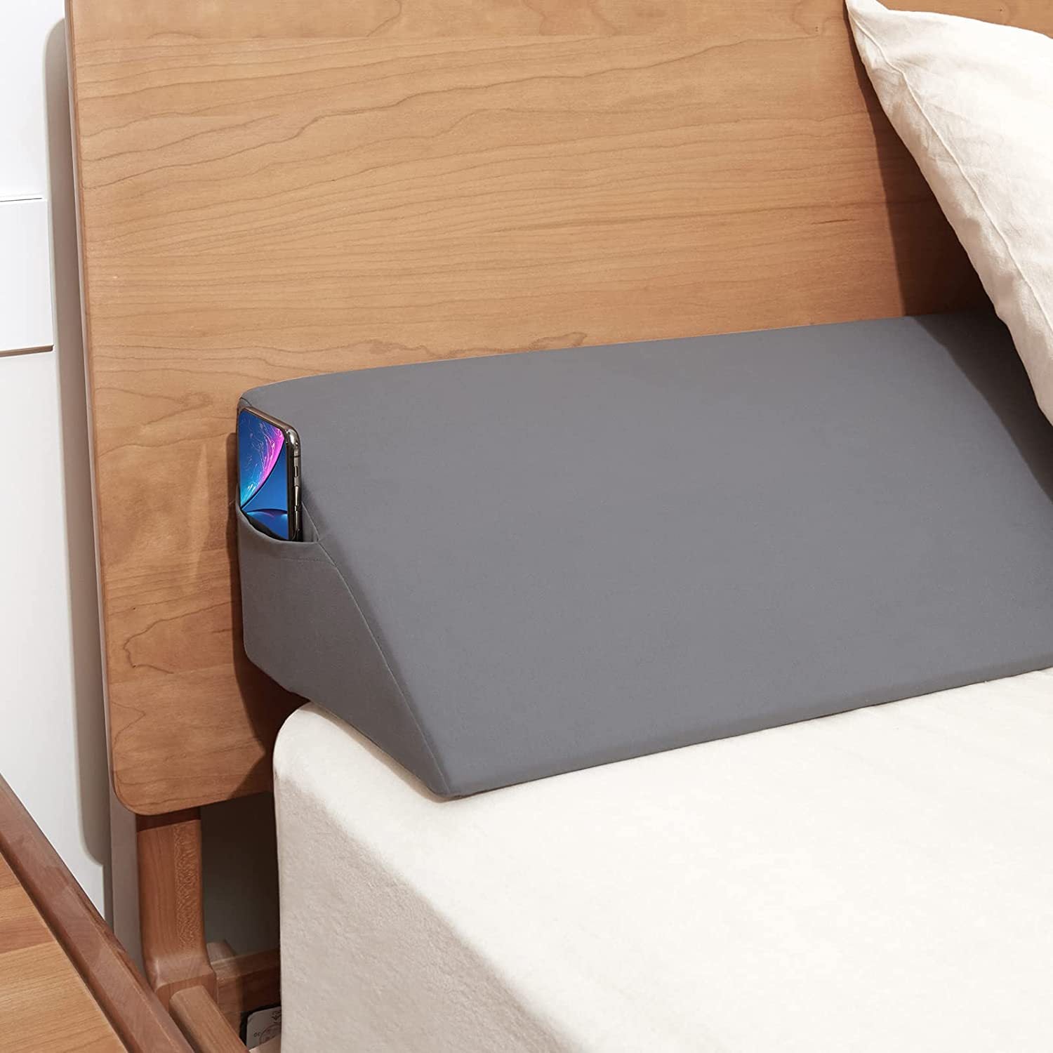 Bed Wedge Pillow for Headboard Mattress Gap Filler