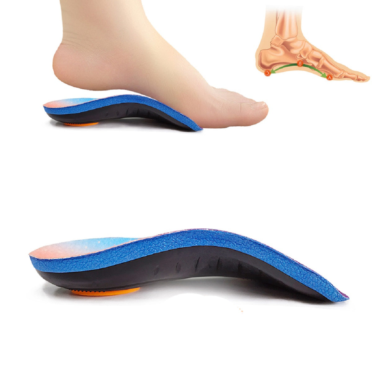Arch Support Flat Foot Orthopedic Insoles