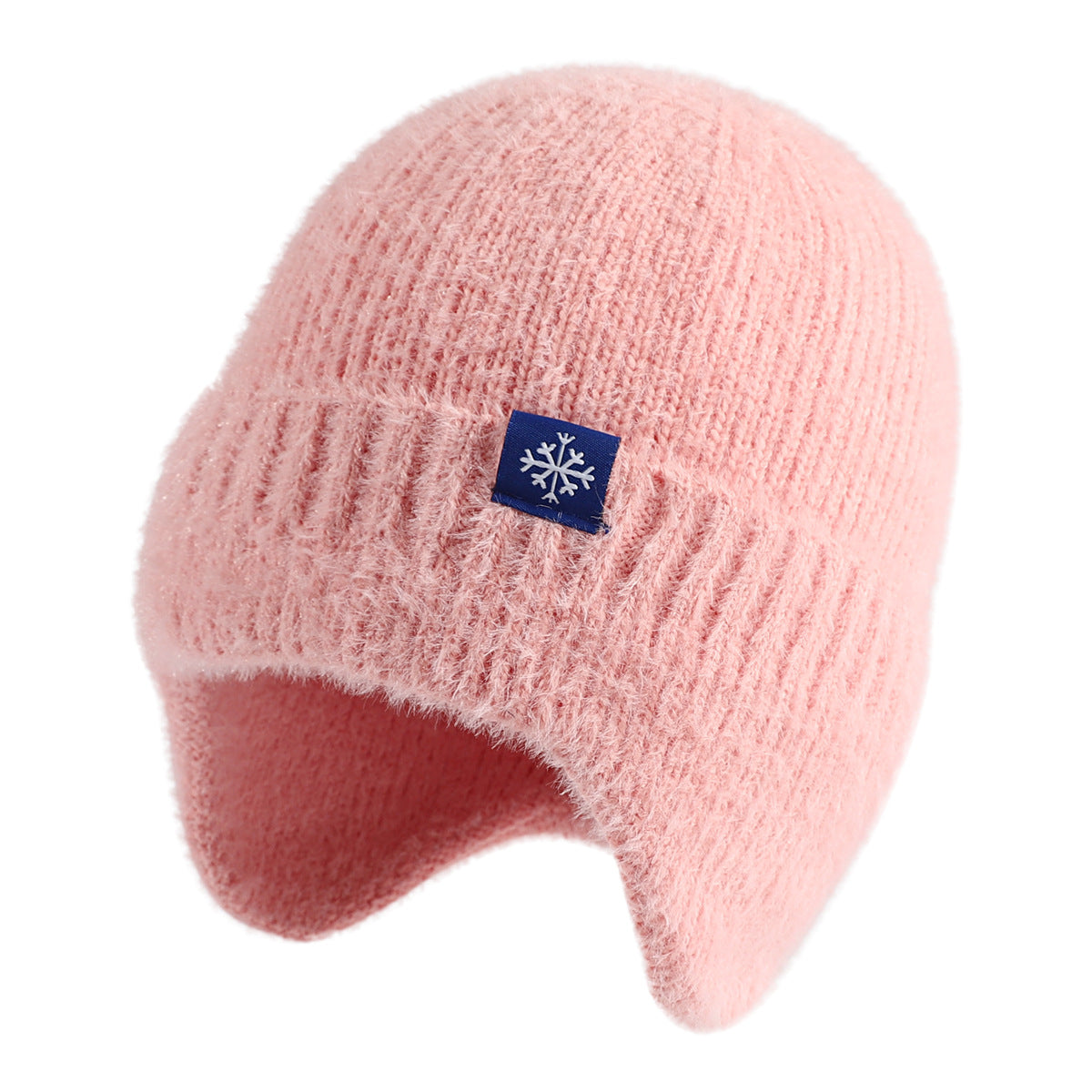Earflap Winter Faux Fur Knitted Soft Beanie Hat