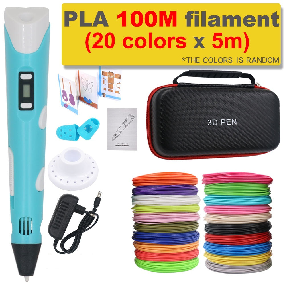 3D Printing Pen DIY Drawing Pen with 200M PLA Filament Kids Gift