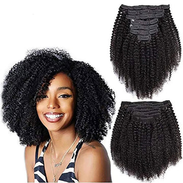Kinky Curly Clip in Hair Extensions