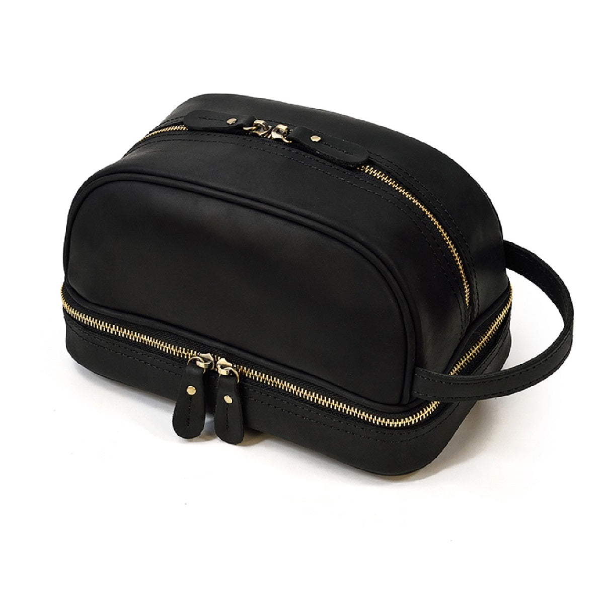 Men's Wash Storage Genuine Leather Toiletry Kits Bag
