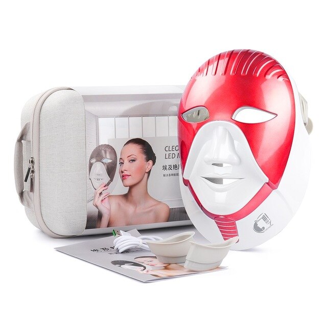 iciCosmetic LED Light Photon Facial Neck Mask