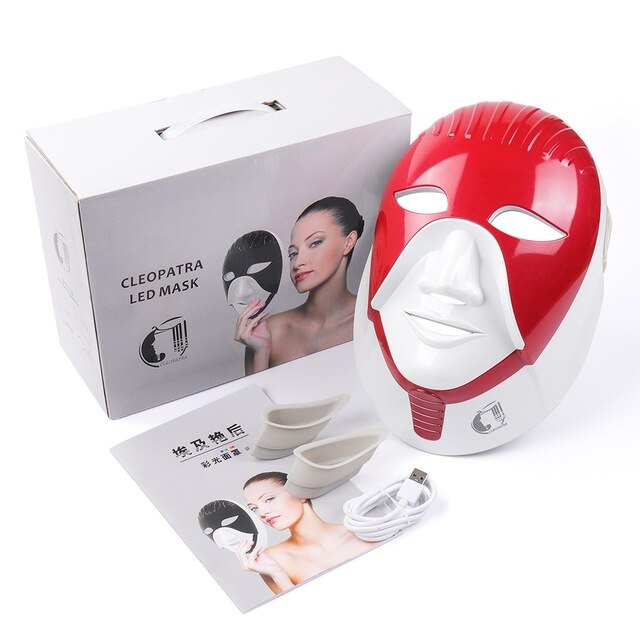 iciCosmetic LED Light Photon Facial Neck Mask