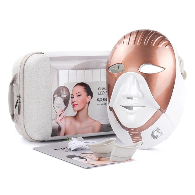 iciCosmetic LED Light Photon Facial Neck Mask