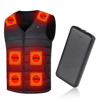 16 Areas Heated Jacket gilet vest Power Bank For Men & Women