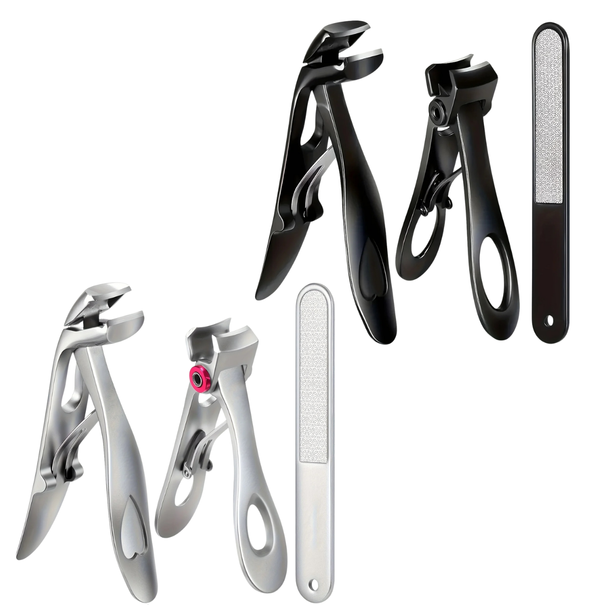3PCS Heavy-Duty Nail Clippers – Wide Jaw for Thick Toenails And Seniors