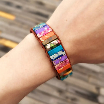 Natural Stone Braided chakra Bracelet for Men & Women
