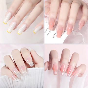 Gel Nail Polish Pink Glitter Gel Varnish Soak Off kit
