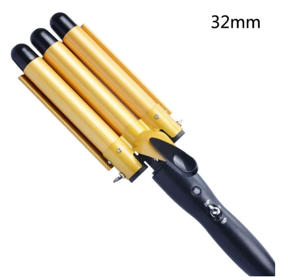 Electric triple barrel hair iron iciCosmetic