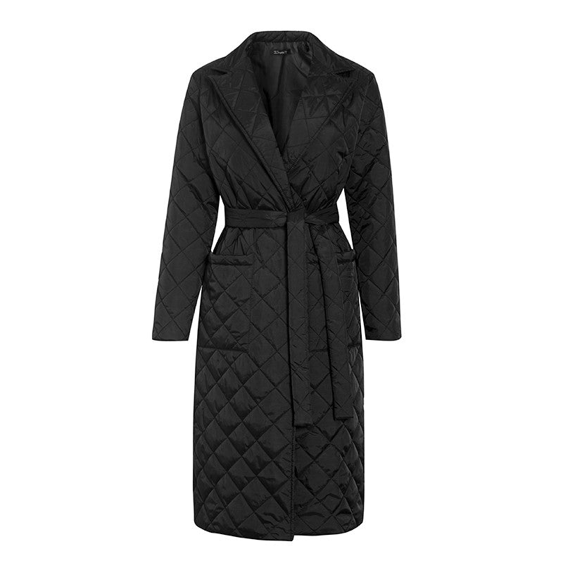 Stylish Cotton Padded Long Winter Coat