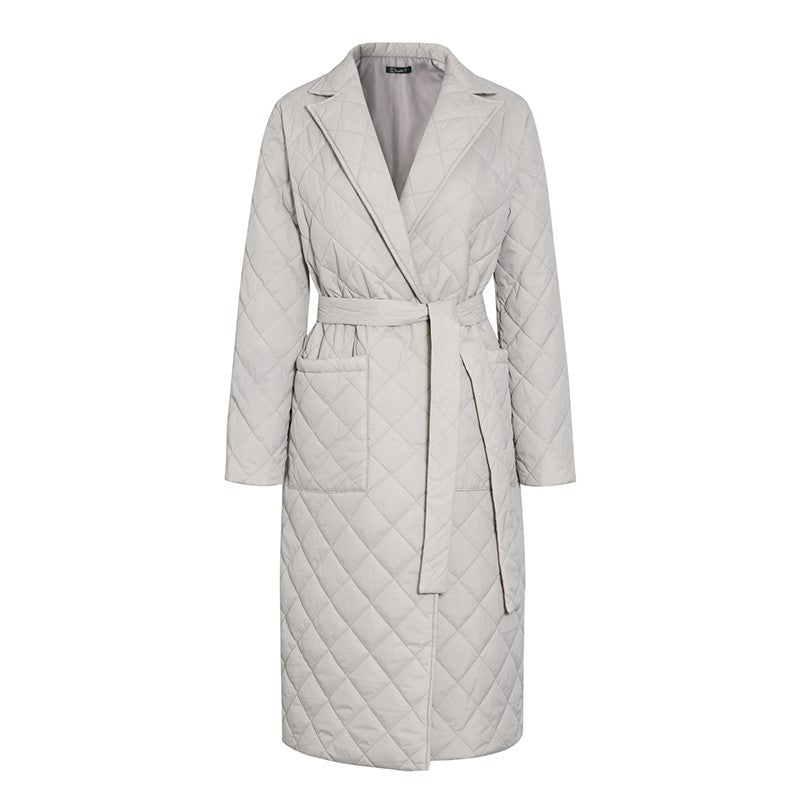 Stylish Cotton Padded Long Winter Coat