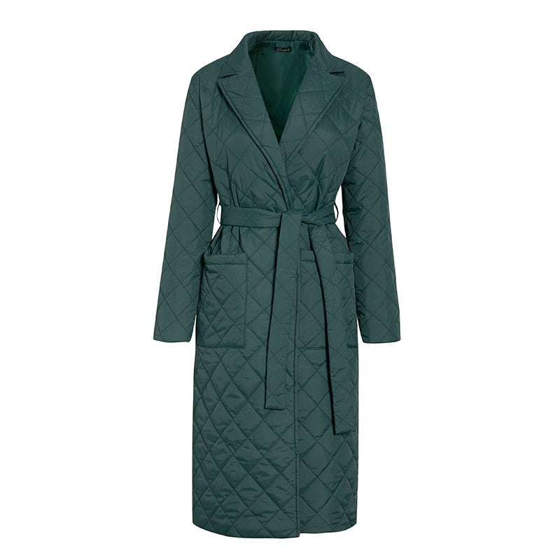 Stylish Cotton Padded Long Winter Coat