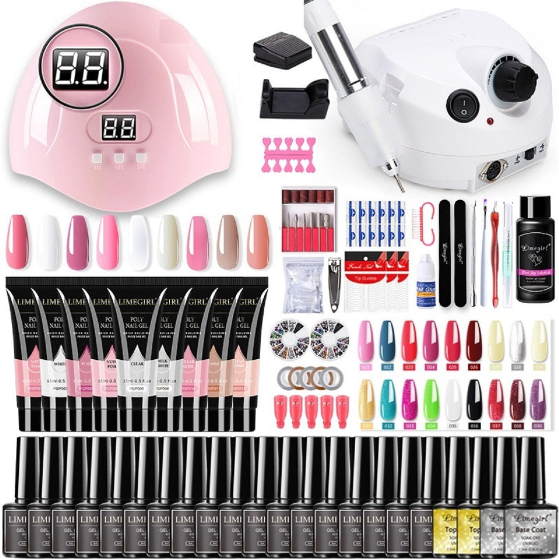 Manicure Nail Extensions Gel Polish Acrylic Nail Tools Set