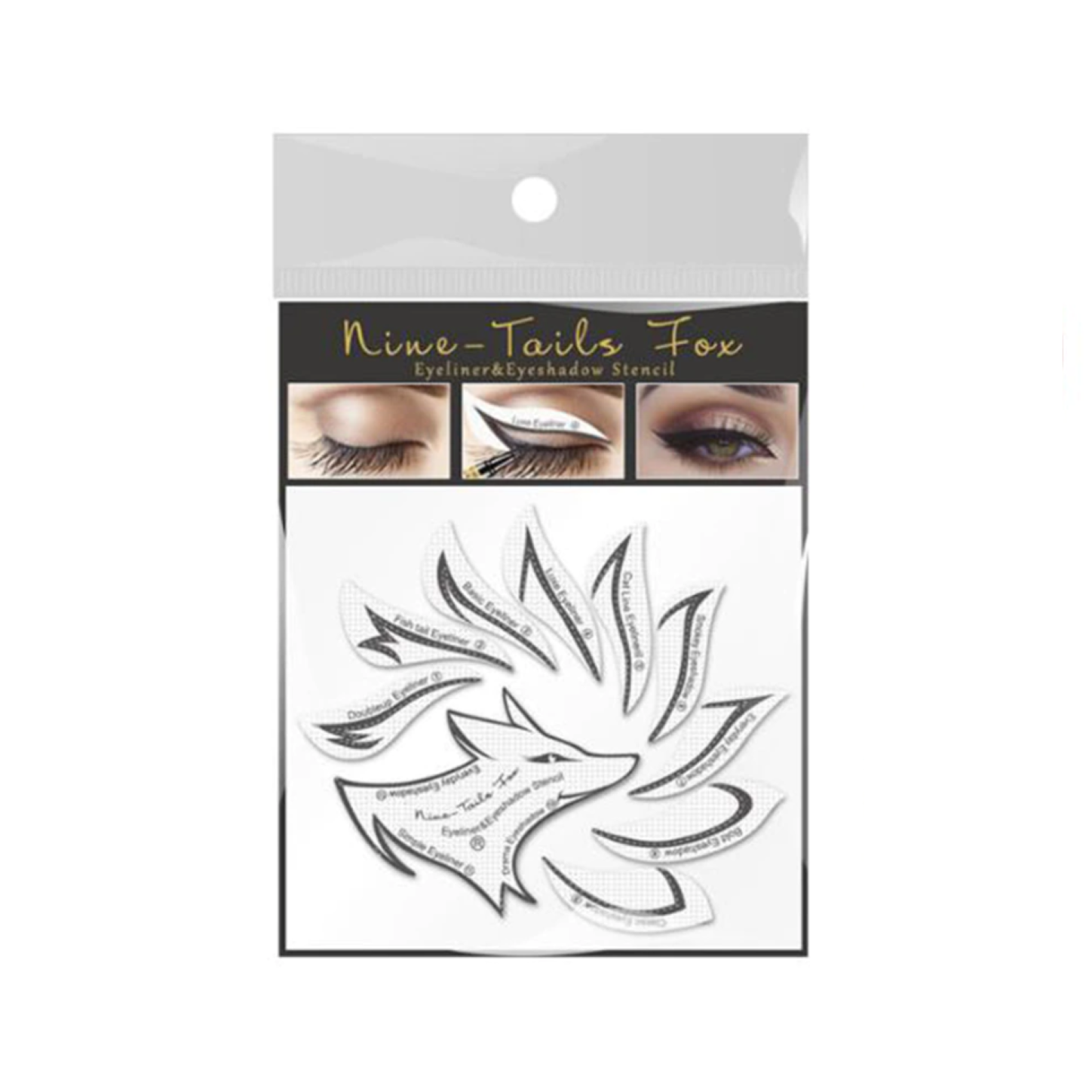 24 Pcs Eyeliner Stencils Eyebrow Eyeshadow Makeup Template