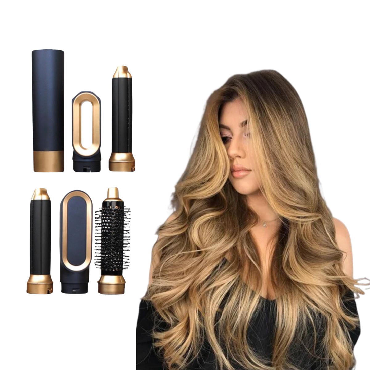 5 in 1 Air Styler Curling Iron Hair Dryer Brush