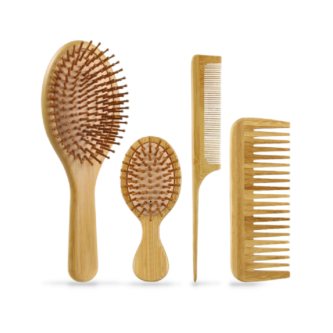 Natural Bamboo Comb Set
