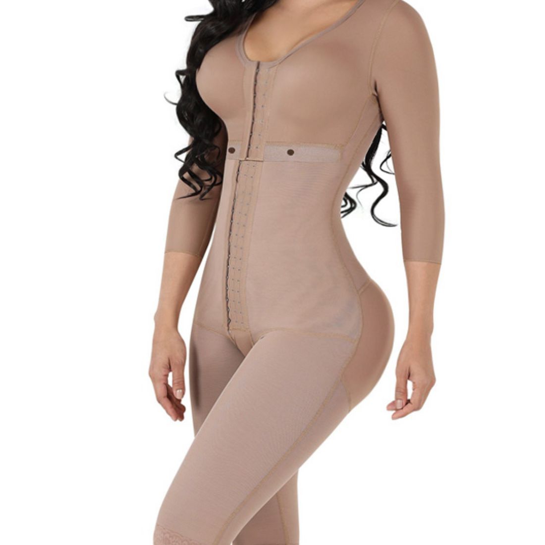 Body Shaper Breast Support Tummy Control Long Bodysuit