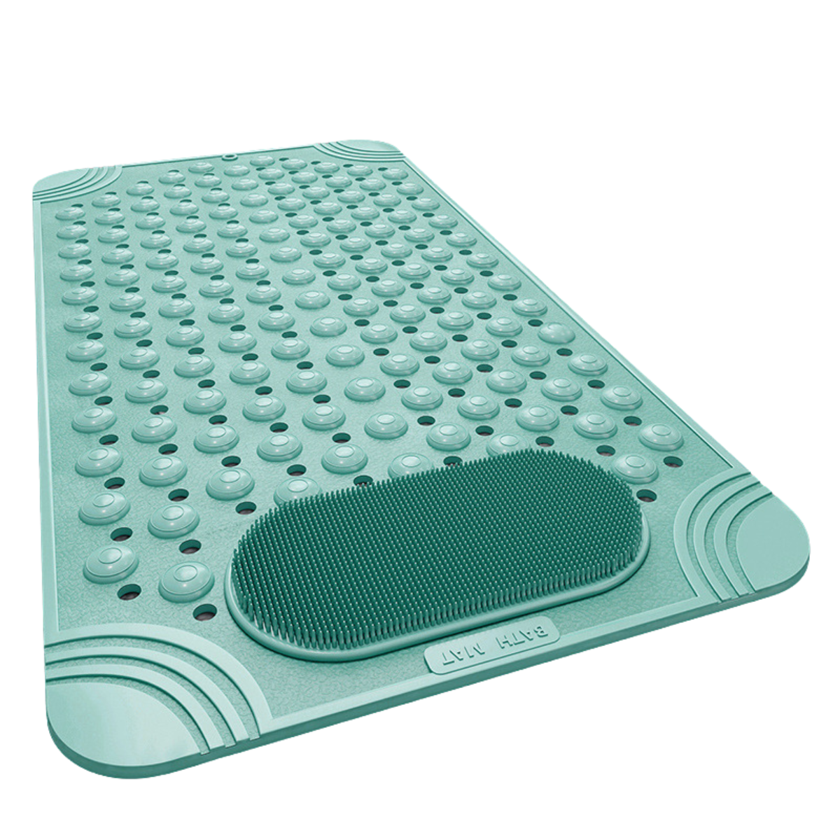 Bath Mat Anti Slip with Foot Scrubber Massage