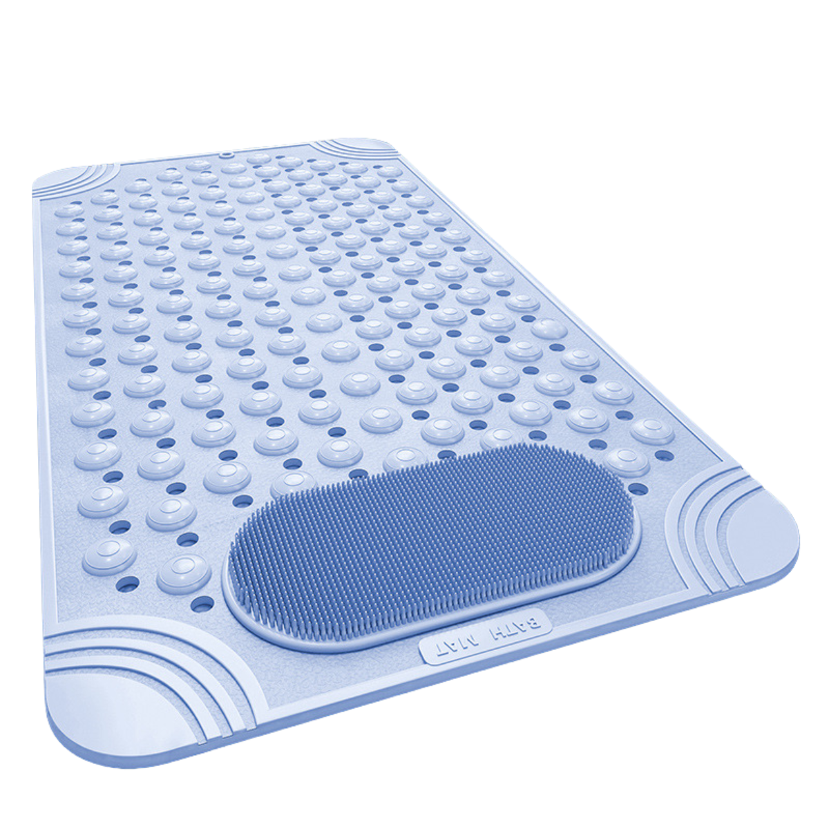 Bath Mat Anti Slip with Foot Scrubber Massage