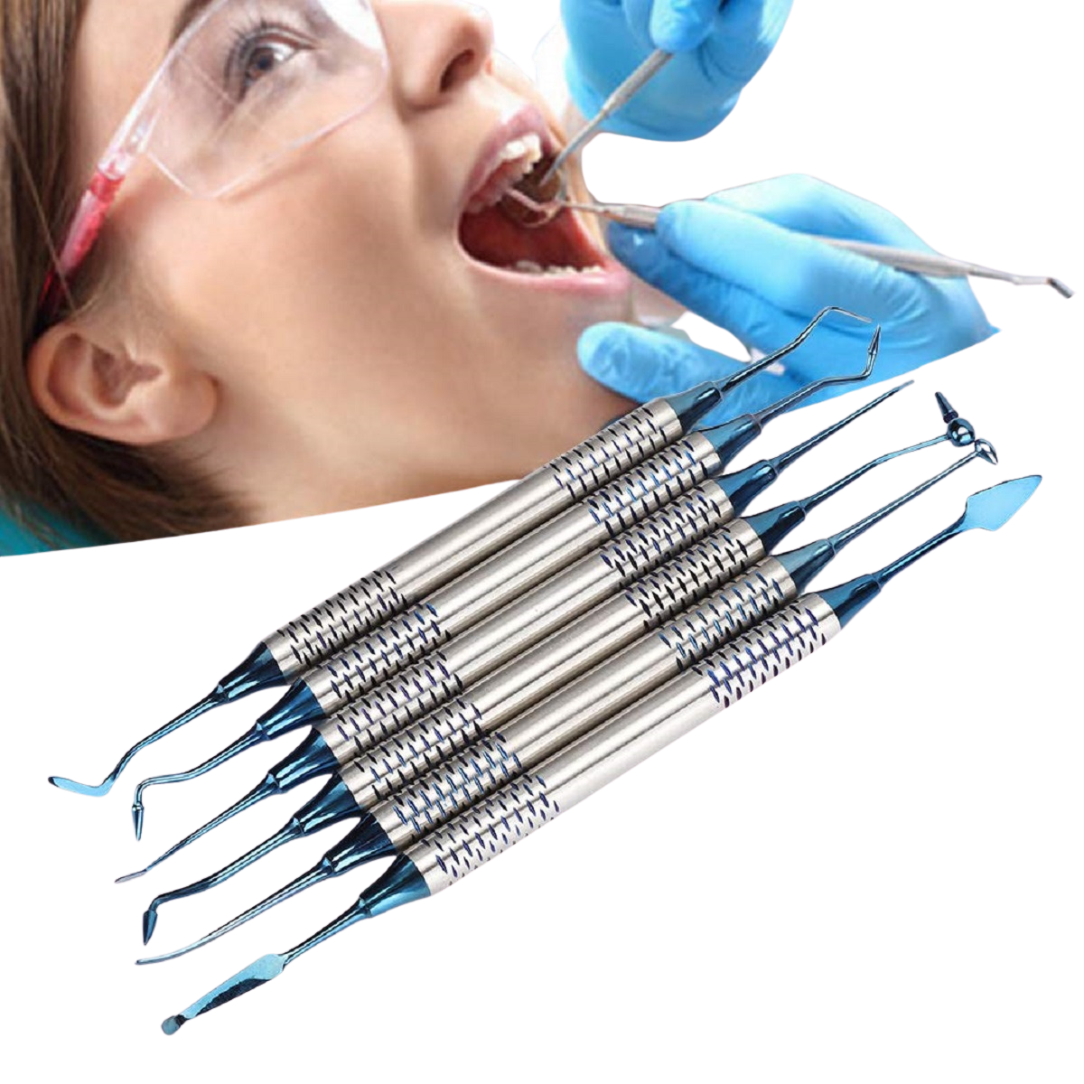 6pcs Dental Resin Spatulas