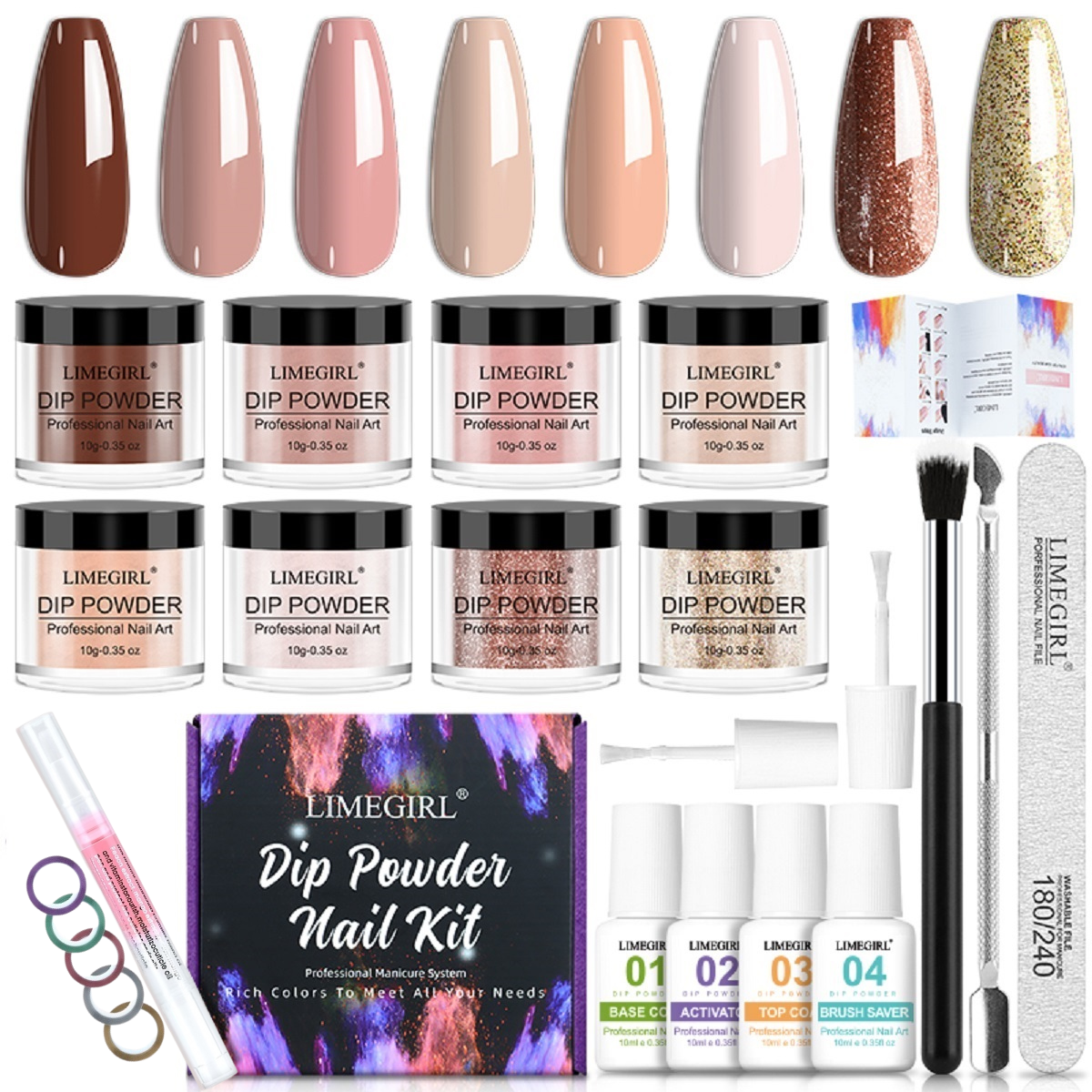 Dip Powder French Nail Kit