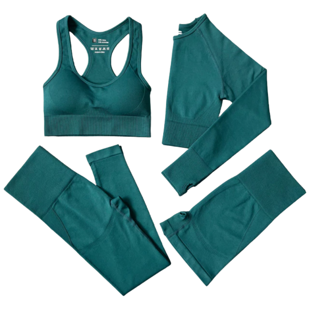 4PCS seamless yoga outfit set
