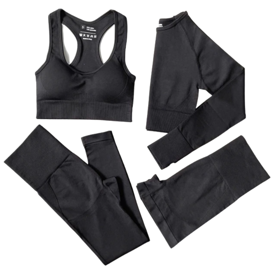 4PCS seamless yoga outfit set