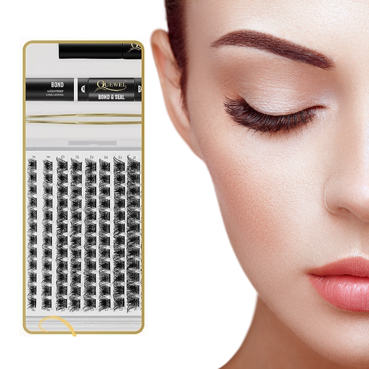 Diy EyeLashe Extension Cluster Lashes Kit