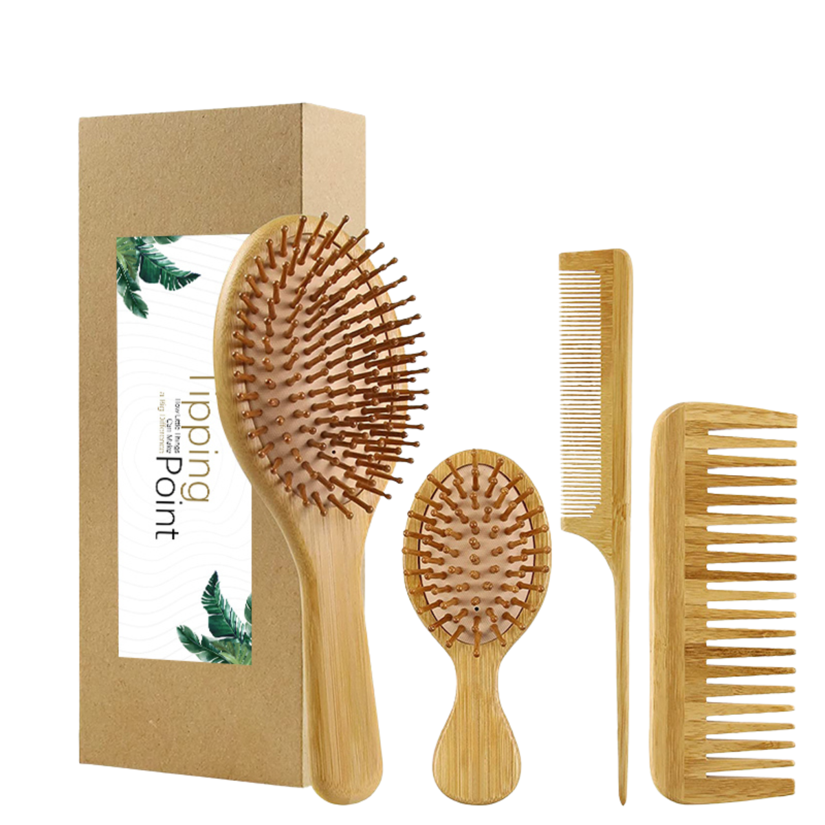 Natural Bamboo Comb Set
