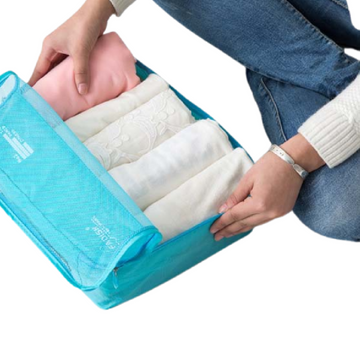 6 pieces set travel organizer storage bags