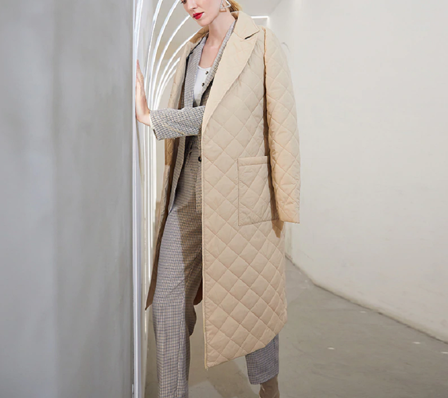 Stylish Long straight winter coat