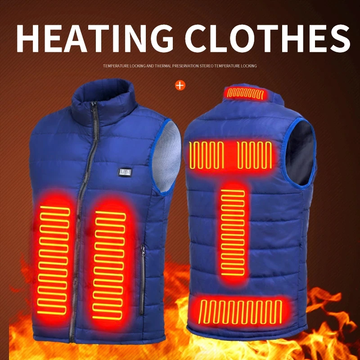 9 Heated Vest Zones Electric Heated Jacket