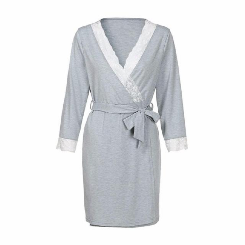 Women's maternity nursing nightie nightdress robe set
