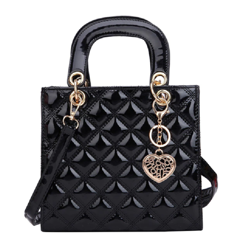 Diamond stripe women’s handbag