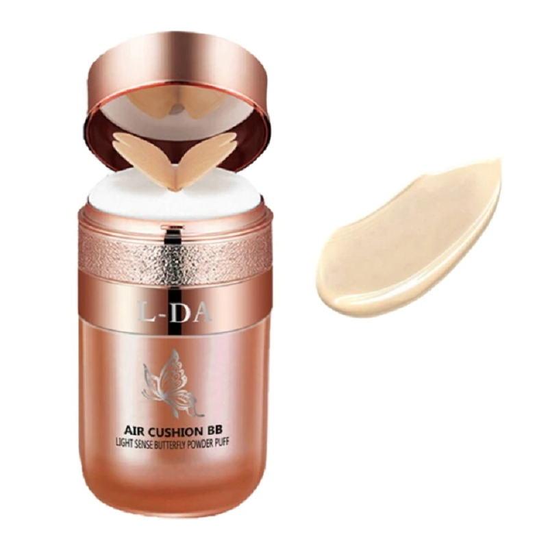 Light sensitive butterfly powder puff air cushion BB cream iciCosmetic