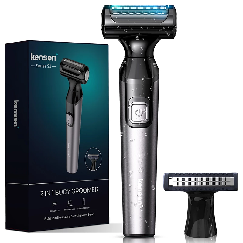 Razor facial body hair removal shaver device