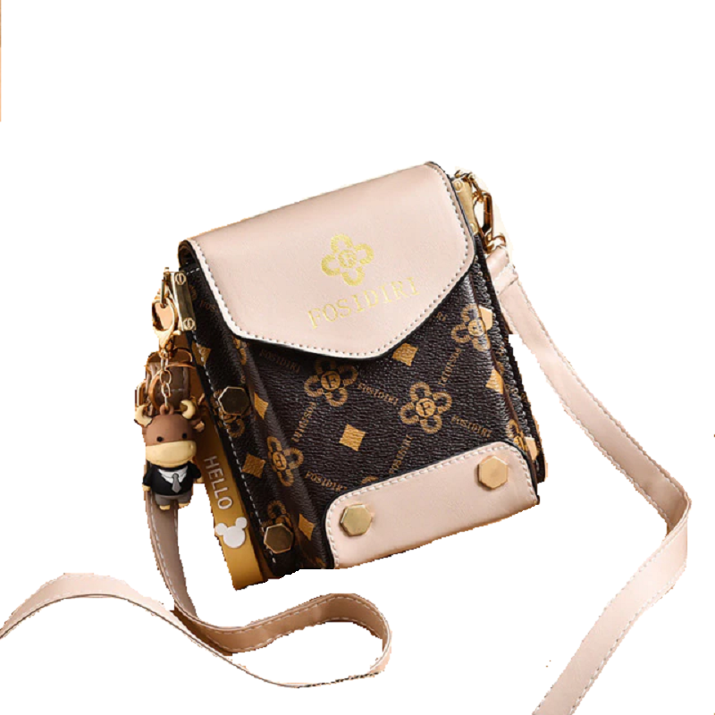 Luxury PU leather lady crossbody shoulder bag