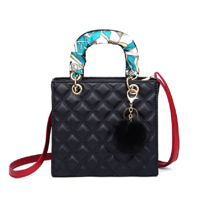 Diamond stripe women’s handbag
