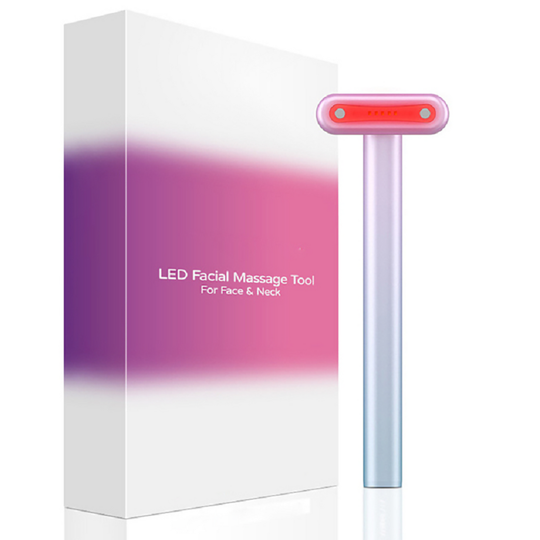 4-in-1 Facial wand red light therapy for face & neck