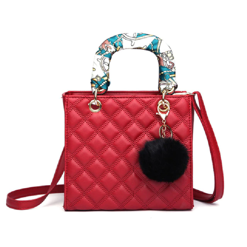 Diamond stripe women’s handbag