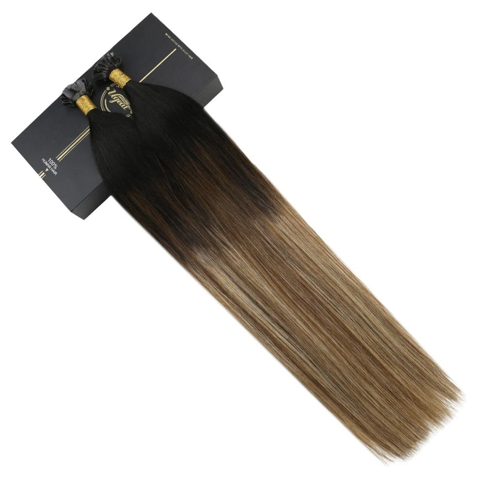 Natural Straight Keratin Hair Extensions